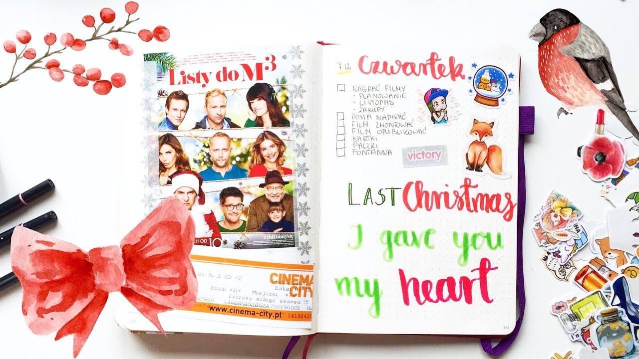 Jak wygląda moje codzienne planowanie w bullet journal Bullet Journal Vlogmas #02