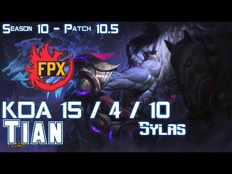 FPX Tian SYLAS vs SEJUANI Jungle - Patch 10.5 KR Ranked