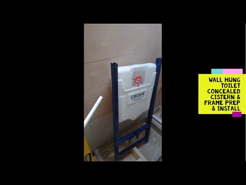 DIY Bathroom Renovation | Concealed Wall Hung Toilet Prep & Install | Grohe Concealed Cistern