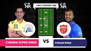 Chennai vs Punjab IPL Match No.11 D Prediction | CSK vs PBKS D Team Today | CSK vs PBKS