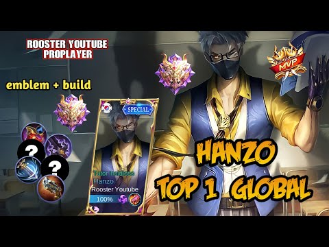 Hanzo Perfect Gameplay Best Build 2021!! Top 1 Global Hanzo by ROOSTER YOUTUBE | Mobile Legends
