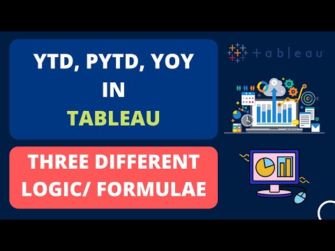 YTD Year to Date PYTD Previous YTD YOY Year on Year in Tableau Three different Logic