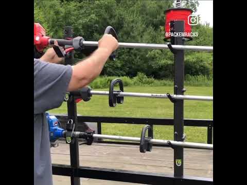 Pack'em Racks Locking 3 Place Trimmer Rack