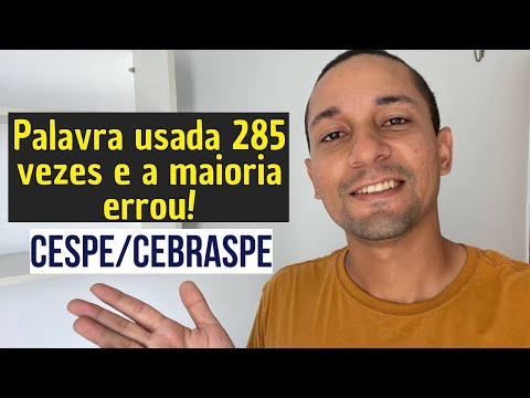 CEBRASPE SUPREME tip that appears in ALL competitions! [PF will have it]
