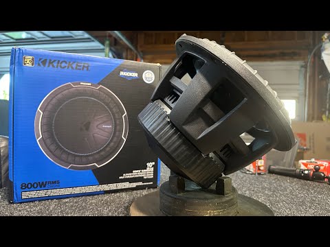 Unboxing @KICKERAudio CompQ 10” Subwoofer…MBE Approved SQL!!!