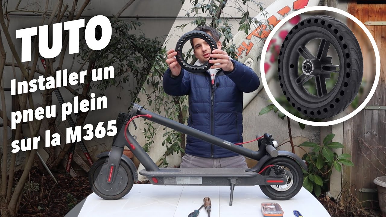 TUTO - Installation d'un pneu plein sur la roue arrière de la Xiaomi M365