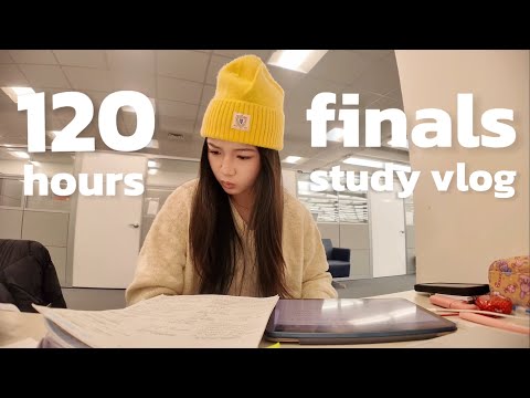 **120 hours** study vlog 📖: finals week, CS major, last minute grind