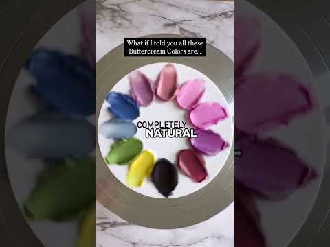 How to Color Buttercream with Natural Food Coloring 🌱✨ #FunkyBattercream Want to achieve stunning
