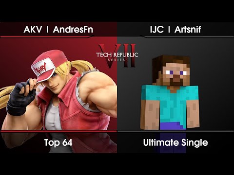 Tech Republic VII Top 64 - AKV | AndresFn (Terry) Vs. IJC | Artsnif (Steve) SSBU Ultimate Tournament