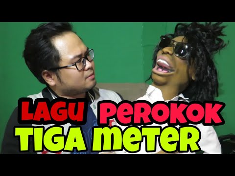 Puppet nyanyi lagu "Perokok 3 meter"