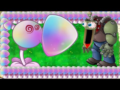Hypno Peashooter Melon X Hypno Shroom Attack Giga Zomboss vs Gargantuar - Plants vs Zombies Hack