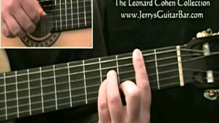 How to Play Leonard Cohen Famous Blue Raincoat (1st section only)