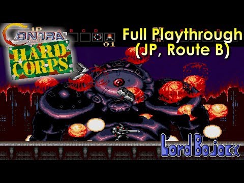 Contra Hard Corps Full Playthrough (JP Megadrive - Route B (My Favorite)) (No Commentary)