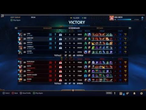 SMITE ANUBIS SOLO LANE HIGH KILL GAME