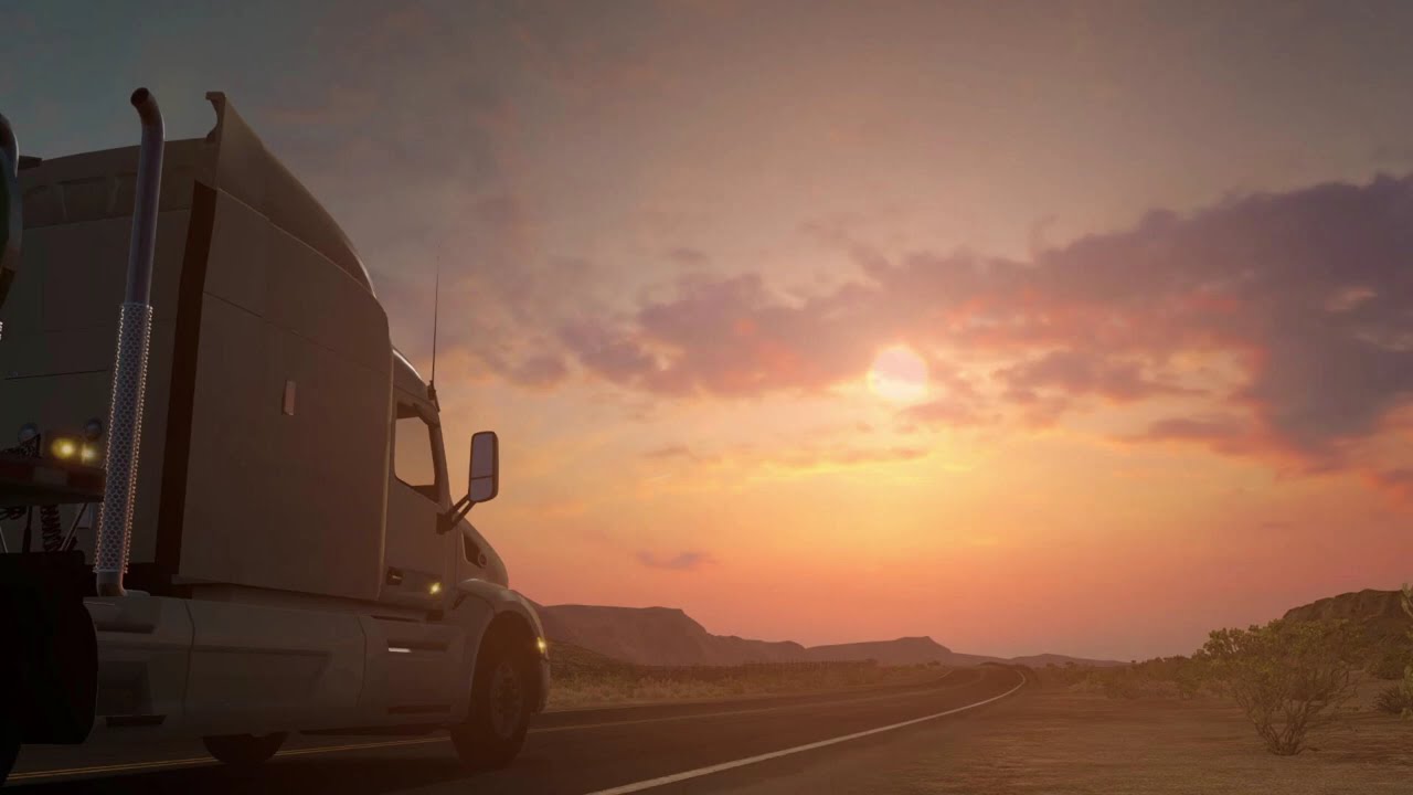Работаю дальнобойщиком в American Truck Simulator