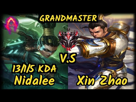 Babip (NIDALEE) vs XIN ZHAO - 13/1/5 KDA JUNGLE GAMEPLAY - OC Ranked GRANDMASTER