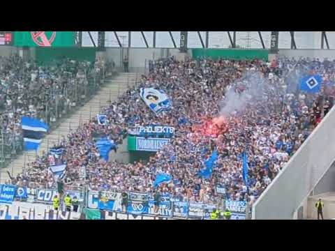 HSV Fans beim Pokalspiel gegen Essen I Essen - Hamburger SV 3:4 I 13.08.2023
