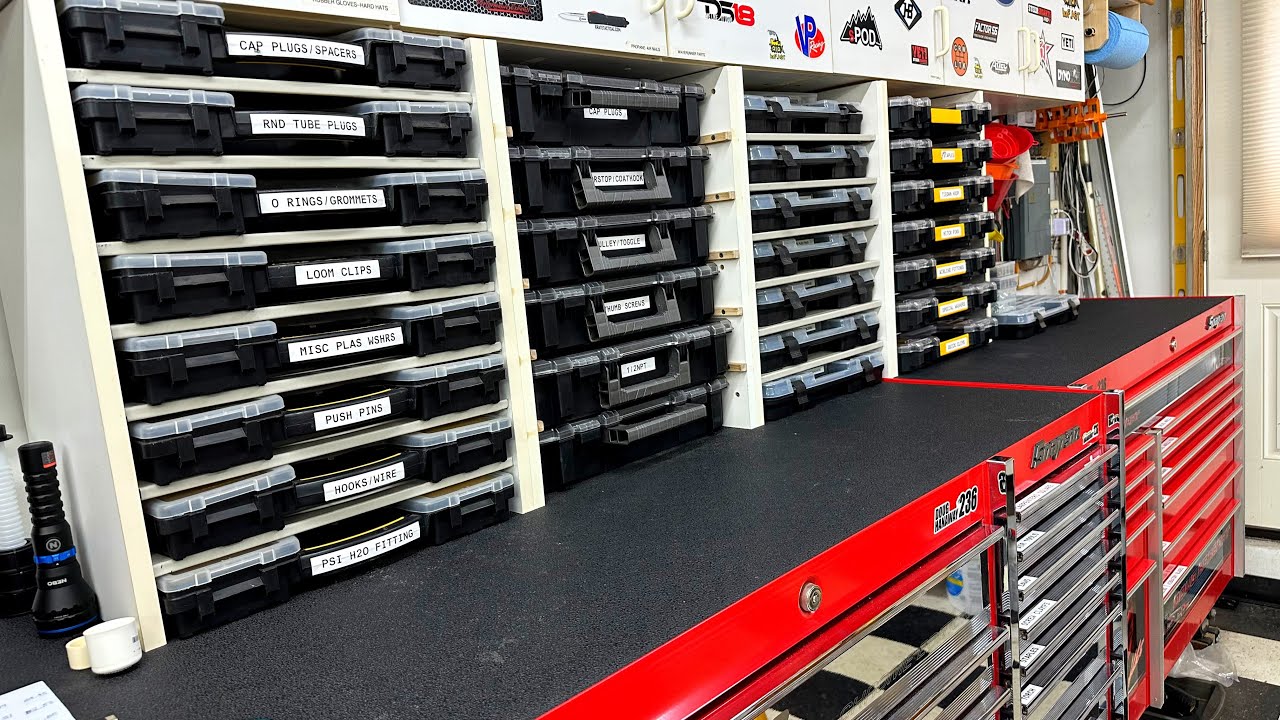 Garage Organization ~ options you might be interested in. Small part storage.