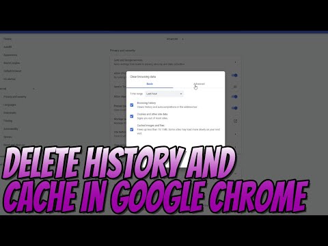 How To Delete History and Cache In Google Chrome...