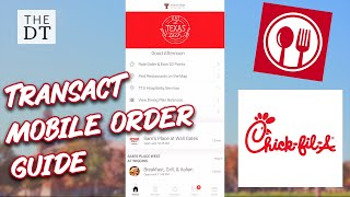 How to order Chick-Fil-A at Texas Tech with the Transact Mobile Ordering app