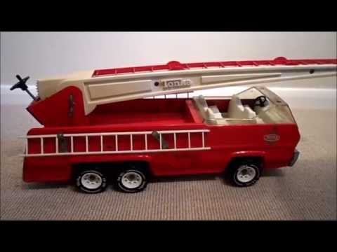 1960's Large Metal Tonka Fire Engine USA left hand drive