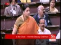 Smriti Irani Reacts To Congress And Left Ruckus In Rajya Sabha