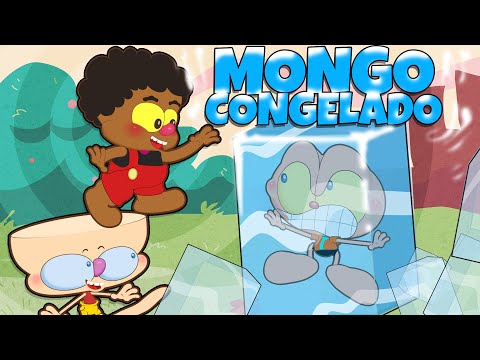 Mongo e Drongo em: MONGO CONGELADO 🥶 - Desenho animado do Abluba Estúdios