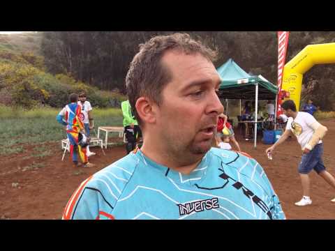 Himar Sanchez  ganador en master 30 en el MTB DH Villa de Teror