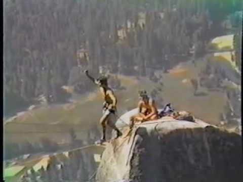 First Slackline Crossing of the Lost Arrow Spire