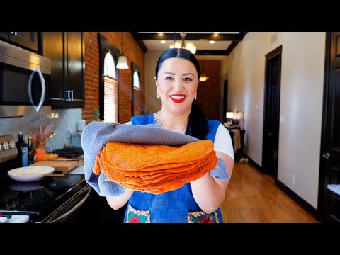 Chile Colorado FLOUR TORTILLAS from Scratch | Views on the road Red Flour Tortillas