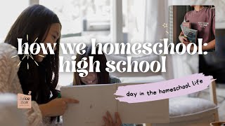 DAY IN THE LIFE HOMESCHOOLING HIGH SCHOOL | HOMESCHOOL SCHEDULE AND CURRICULUM