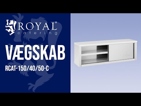 Produktvideo - Vægskab - 1500 x 400 x 500 mm  - Royal Catering - 150 kg