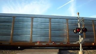 preview picture of video 'CSX Auto Rack Train On Cruise Control'