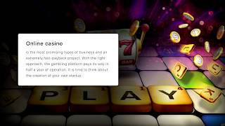How to open an online casino?