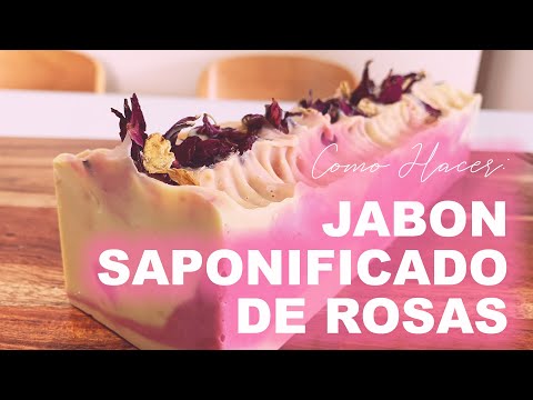 JABON SAPONIFICADO DE ROSA : Como hacer Jabón en Frío