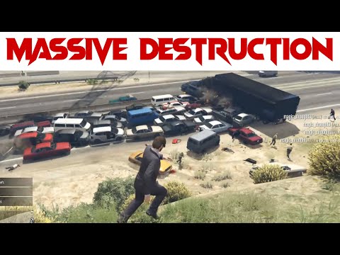 GTA 5 ONLINE: MASSIVE ACCIDENT EVER IN GTA | F4D