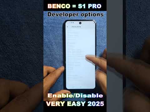 How To Benco  S1 Pro Enable/Disable, Developer options/Benco S1Pro Developer For USB Debugging 2025/