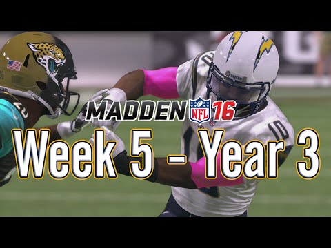 Madden 16 Chargers Connected Franchise Year 3 - Week 5 @ Jaguars - EP26