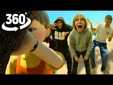 SCP 61 vs 67 vs 123 in Squid Game Red Light, Green Light! | 360° VR