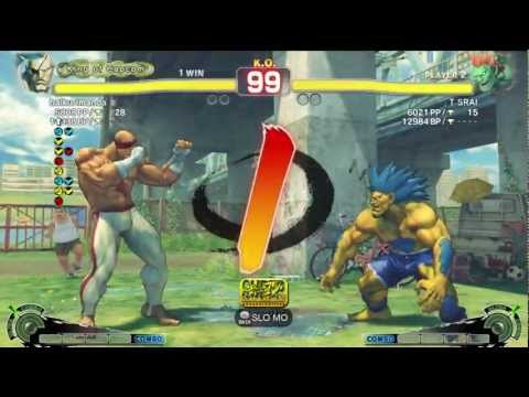 Gachikun (Sagat) vs T SRAI (Blanka) AE2012 Endless Match *720p HD*