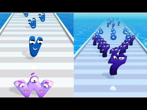 Alphabet Run ABC Letter Go' Number Run Merge 3D Math' Alphabet Monster ABCDWXYZ' New Update