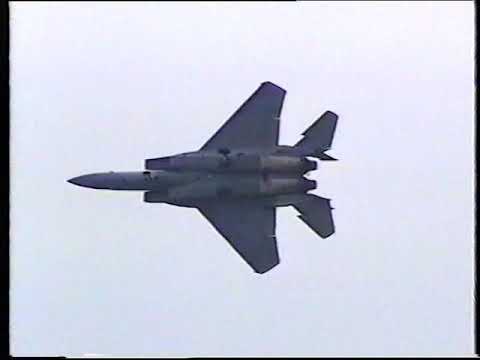 F-15C Eagle USAF demo flight in Moscow! MAKS 2003