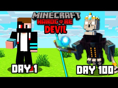i Survived 100 Days As A Devil In Hardcore Minecraft Hindi