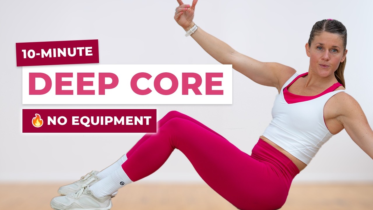 10-Minute Deep Core Workout (No Repeat, No Equipment) - YouTube