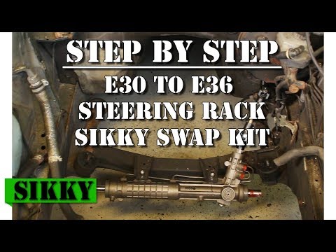 E30 to E36 Steering Rack Conversion SIKKY Swap Kit