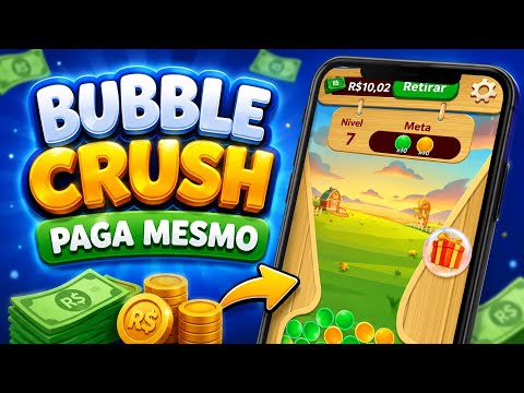 Bubble Crush paga Mesmo? APLICATIVO GANHAR DINHEIRO VENDO ANÚNCIOS 