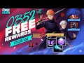 OB52 Update FREE Rewards Jujutsu Kaisen Collab FF NEW EVENT Today FREE FIRE NEW EVENT