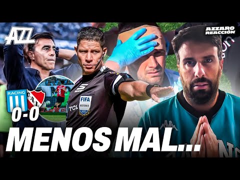 AZZARO REACCIÓN - ZAFÓ RACING QUE NO ESTUVO A LA ALTURA EN EL CLÁSICO Y EMPATÓ 0-0 CON INDEPENDIENTE