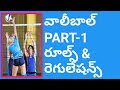 Volleyball game rules and regulations PART-1 in telugu by SRINU PET CREATIONS, Rules of volleyball,