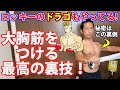 ロッキーのドラゴことドルフ・ラングレンもやっていた!大胸筋をつける最高の裏ワザ!背中の筋トレラットプルダウンもスクワットもこれで効果倍増する!